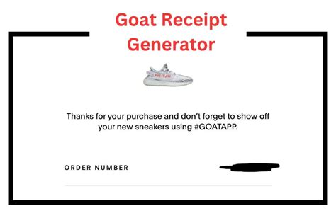 fake shoe receipt|goat shoes receipt generator.